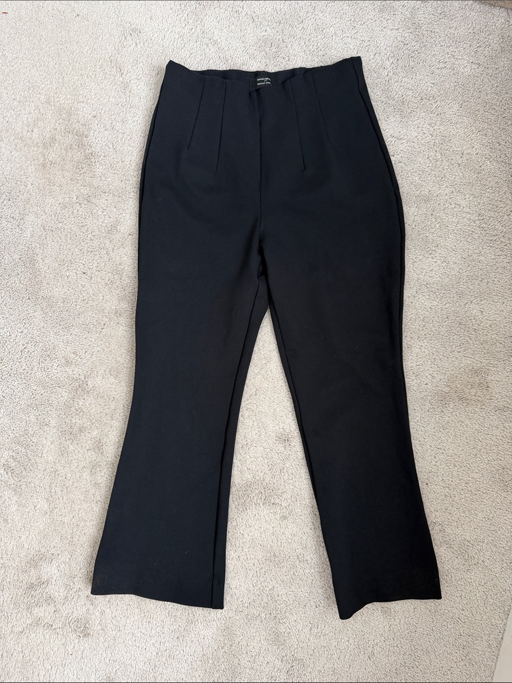 Banana Republic Black Boot Cut Dress Pants Cropped Petite Medium